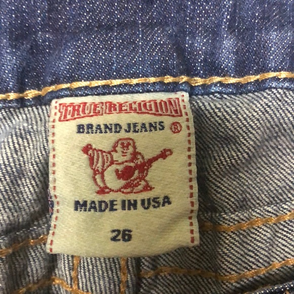 True Religion World Tour Woman Billy 25 Dark Wash - Picture 4 of 7